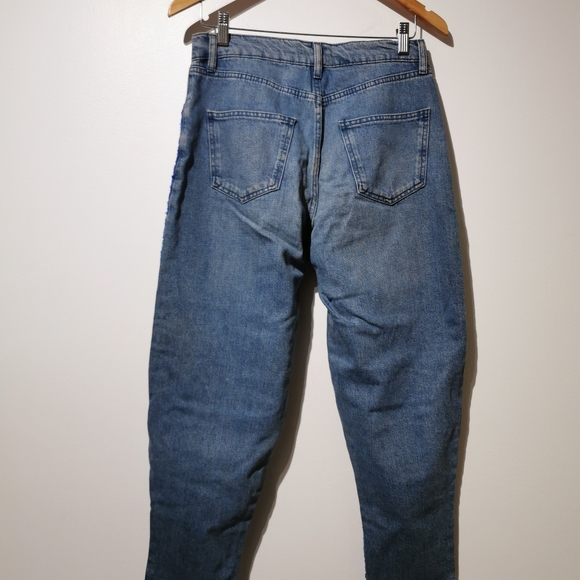 Rare top shop destroyed boyfriend jeans  blue - Picture 8 of 10